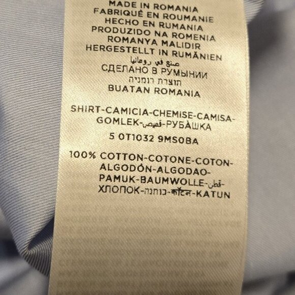 Ermenegildo Zegna Trofeo Men's, Long sleeve, Light blue dress shirt size 43/17 - Picture 5 of 11